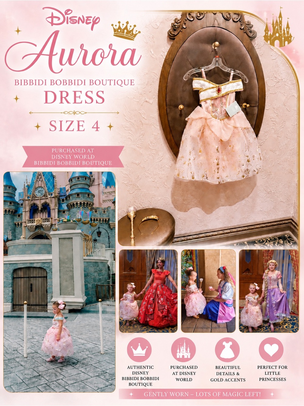 Disney Princess Aurora Dress / Costume